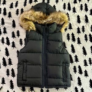 Hooded Winter Puffer Vest